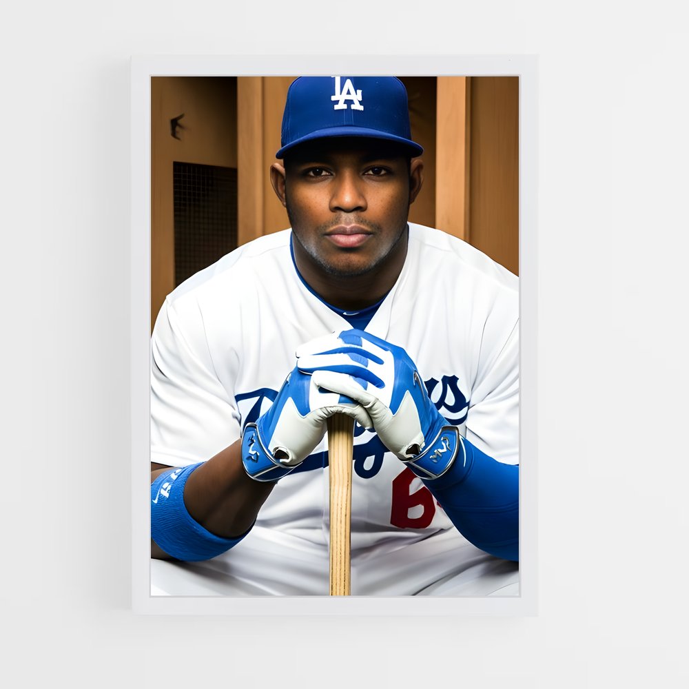 Poster Yasiel puig – affiche Baseball (vue 3)